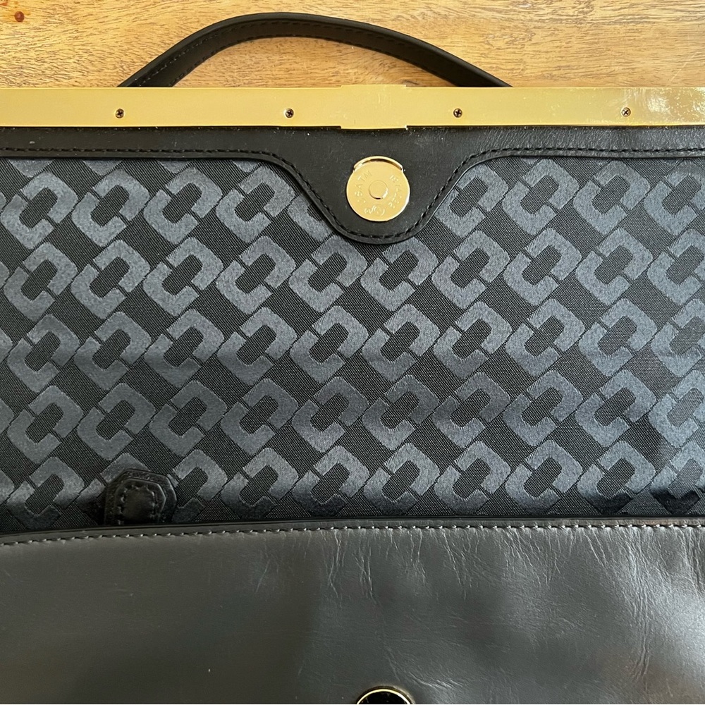 Diane Von Furstenberg Black Python Embossed Leath… - image 5